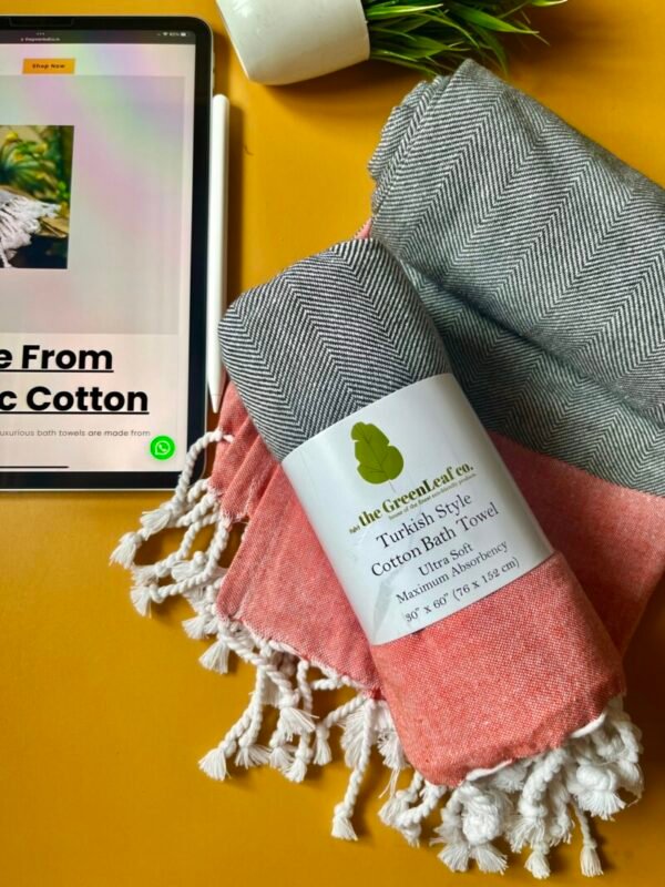 Organic Cotton Bath Towels | with AIRDROP Technology | Ultra Soft || Super Saver Combo | Pack of 3 ( His + Hers + Guests) – ”A Touch of Elegance 2”