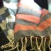 “WaterMelon Grey” – Luxe Stripe Towel | AIRDROP SoftTech™ | Handmade Elegance