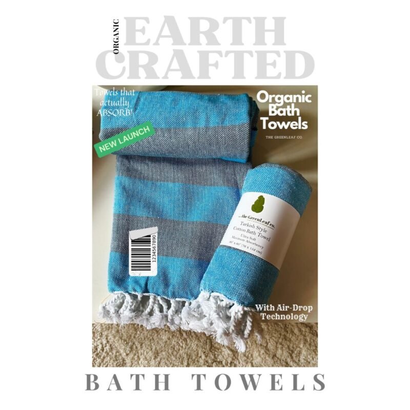 Aqua Blossom | Premium Organic Towel with AIRDROP Tech™