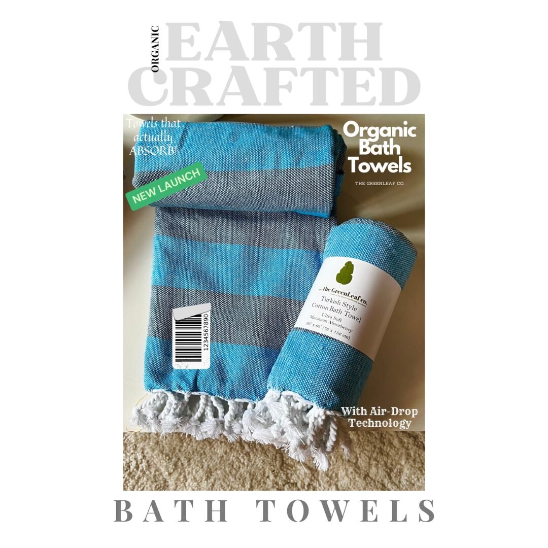 Aqua Blossom | Premium Organic Towel with AIRDROP Tech™