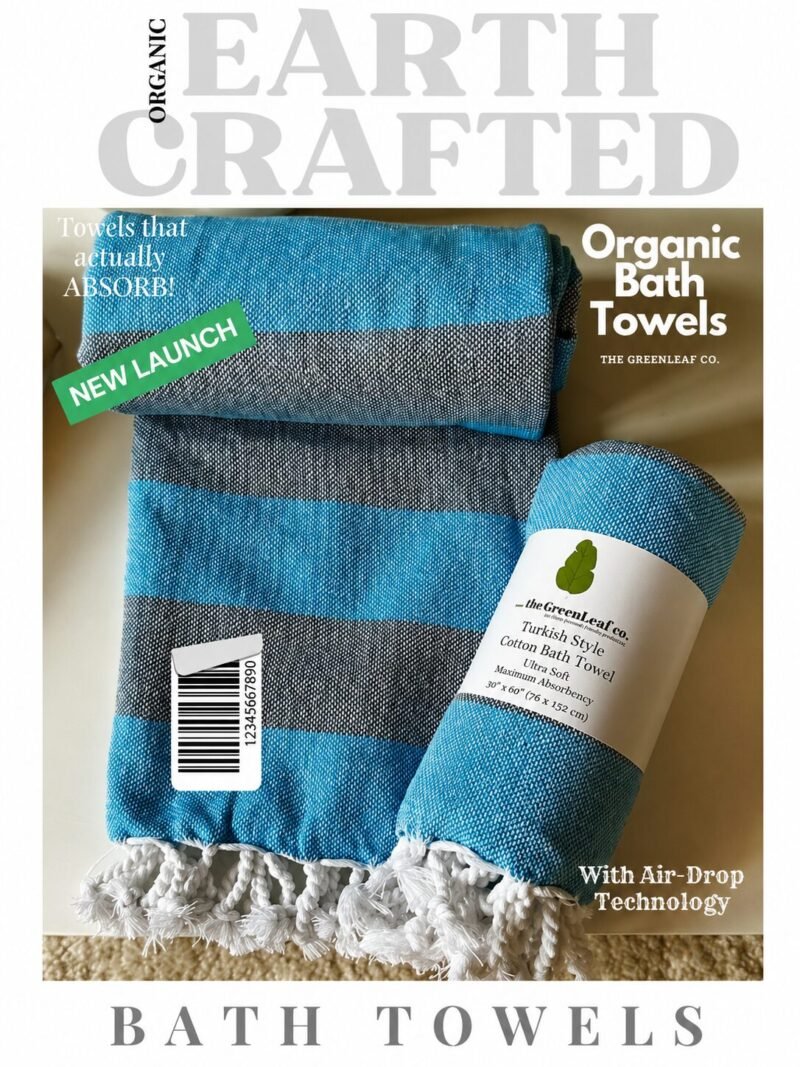 Aqua Blossom | Premium Organic Towel with AIRDROP Tech™