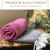 RoseWood Pink | Organic AIRDROP Bath Towel | Bird Rock Bestseller