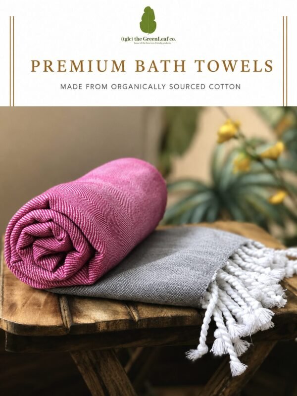 RoseWood Pink | Organic AIRDROP Bath Towel | Bird Rock Bestseller