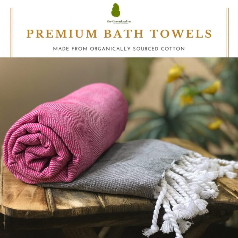RoseWood Pink | Organic AIRDROP Bath Towel | Bird Rock Bestseller
