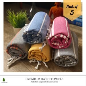 The High Fives | Premium AIRDROP Bath Towel Pack (Family Set of 5)