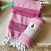 “Orchid Pink” Organic Cotton Bath Towel | AIRDROP Tech | Soft, Stylish & Gifting-Ready