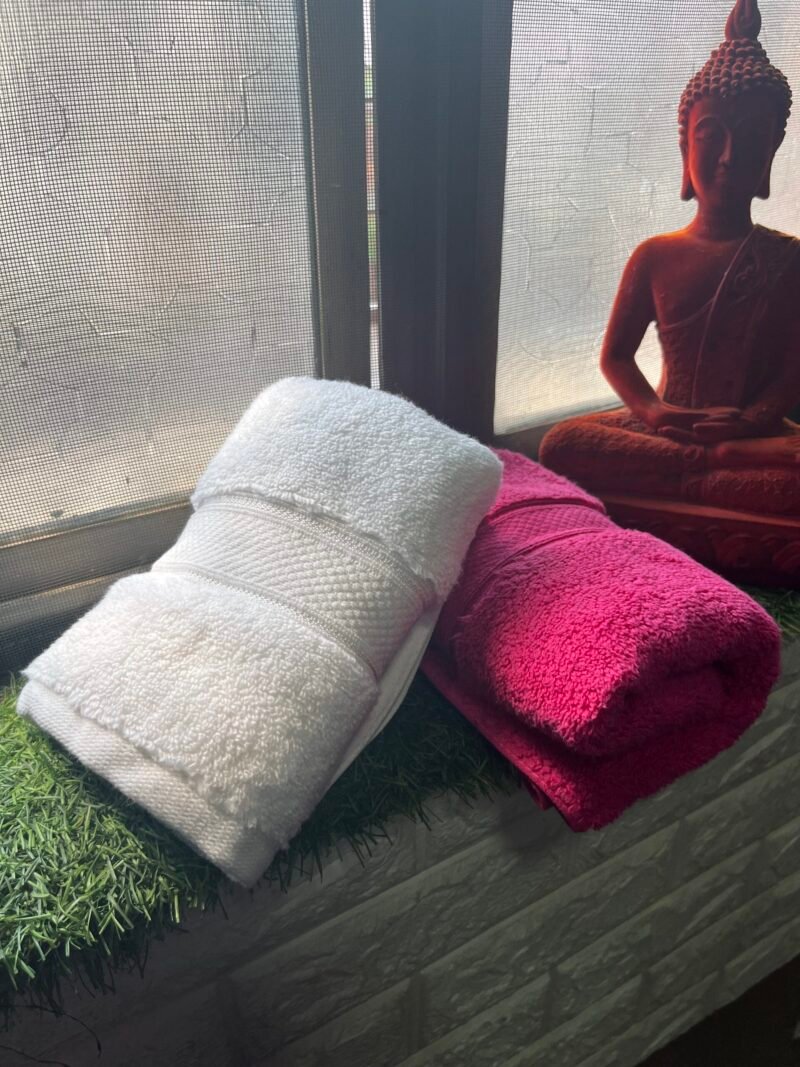 Ultra Premium | Ultra Soft | Egyptian Cotton Hand/Face Towels with zero twist | ”Pink Rocketeers” – Pack of 2