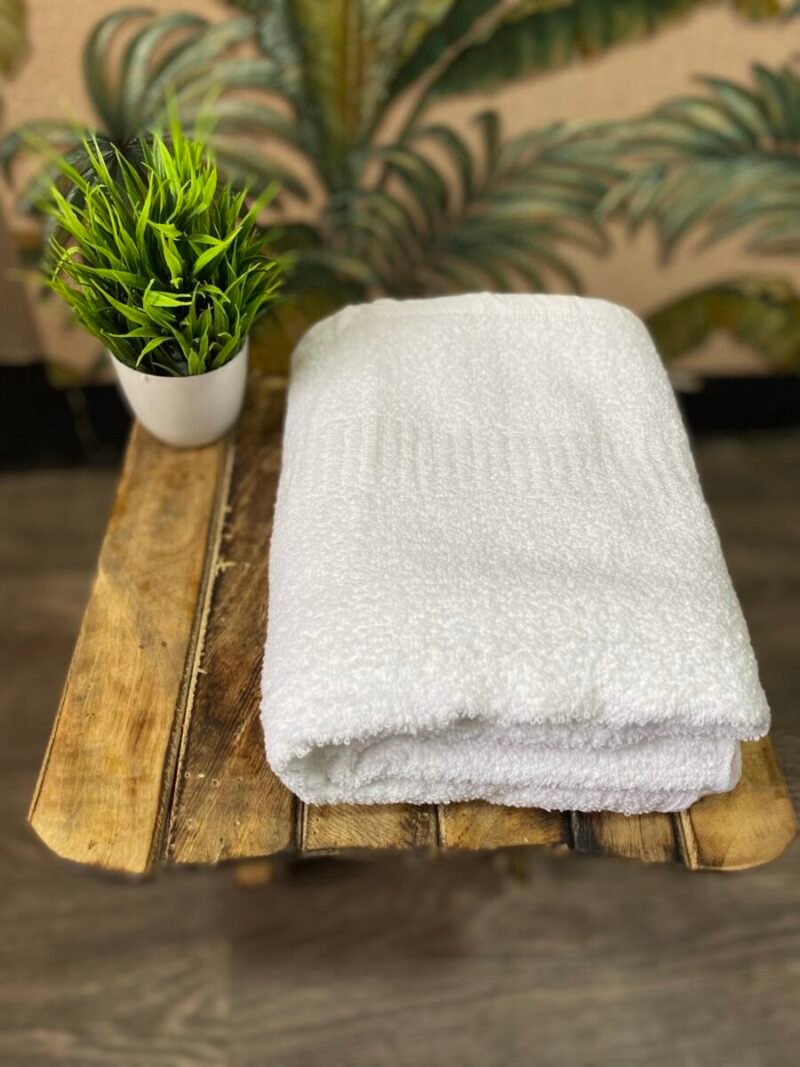 Super Soft 100 % Cotton Bath Towels - Milky White