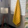 Organic Cotton Bath Towels | Premium Turkish Towels | Ultra Soft | Checkered Goodness Collection – 'MINION YELLOW'
