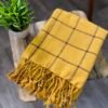Organic Cotton Bath Towels | Premium Turkish Towels | Ultra Soft | Checkered Goodness Collection – 'MINION YELLOW'