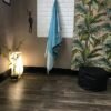 “Nature Green” – Luxe Stripe Towel | AIRDROP SoftTech™ | Handmade Elegance