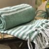 IMG_9351-scaled-e1618230917518.jpg Organic Cotton Bath Towels | Premium Turkish Towels || Essential Stripe - NATURE GREEN