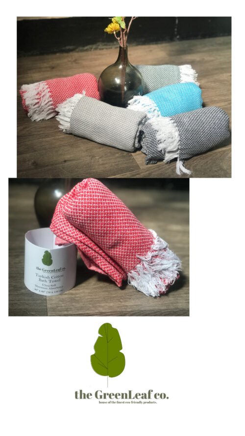 Extra Lightweight Collection Pack of 5 || Extra Lightweight Soft Towels of of Extra-lightweight Thin towels | Super Saver Combo | The Greenleaf co. | Premium Organic Cotton